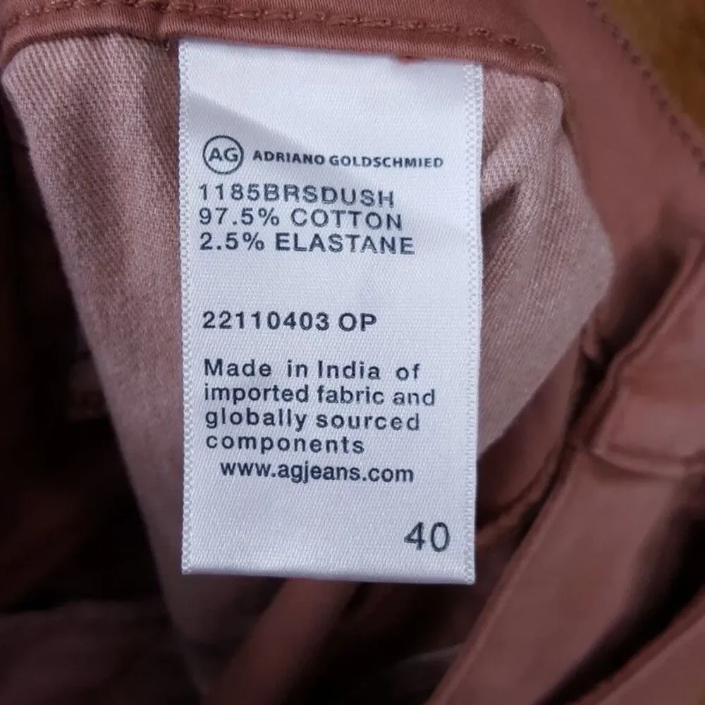 AG JEANS Shorts Mens Size 40 Rose Chino GRIFFIN Tailored Short $135